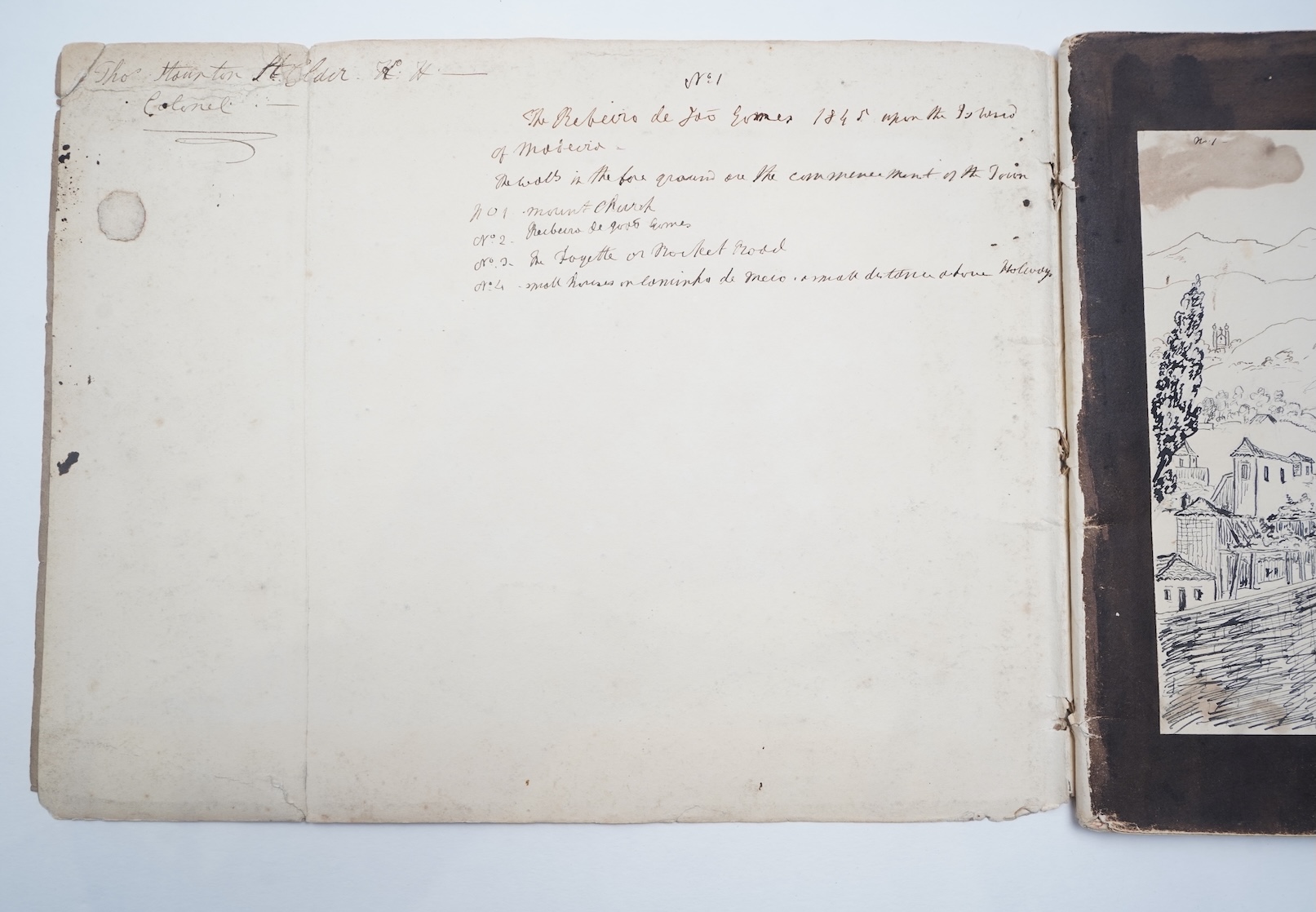 Thomas Staunton (Major General) St. Clair, 1785-1847, Views of Madeira and figural sketches, circa 1845